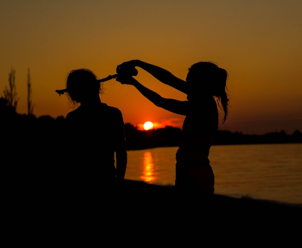 Zombie Slaying at Sunset - Lake Huron, MI